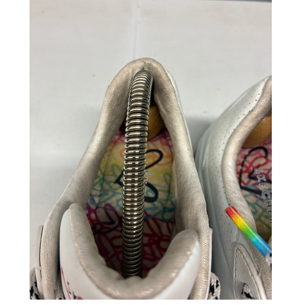 Skechers Uno Floating Love Sneakers Women's White Hearts Rainbow Casual Shoes 9 - Picture 6 of 16